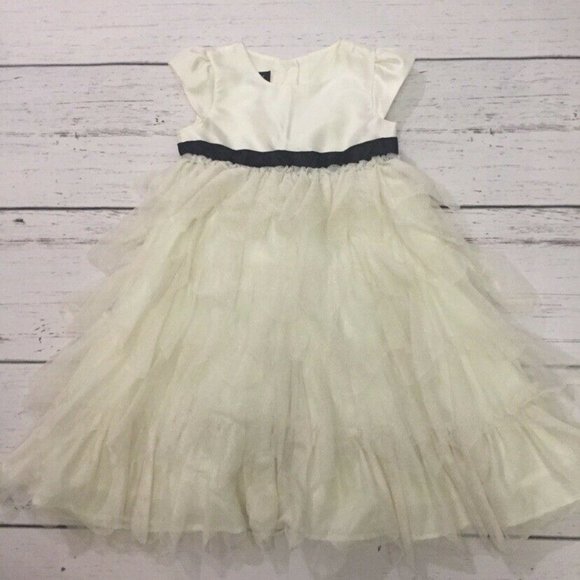 Holiday Edition Girls‎ Dress Size 4 Beige With Blac - Picture 1 of 5
